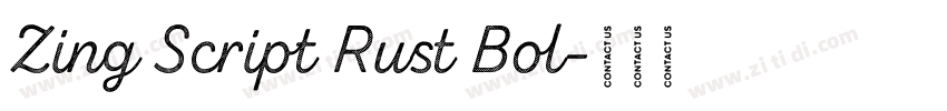 Zing Script Rust Bol字体转换 Zing Script Rust Bol字体转换